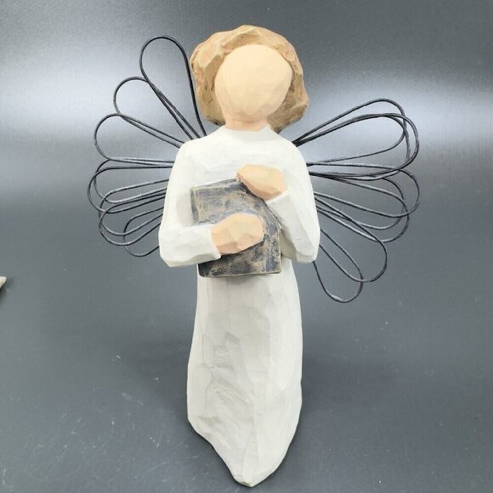 Willow Tree Demdaco Susan Lordi Resin Figurine 2000 Angel Of Learning Figure VTG